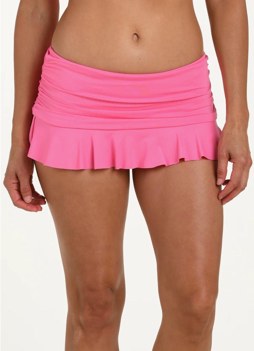 La Blanca Island Goddess Skirted Bottom L NWOT Pink Swim Suit Bikini Modest